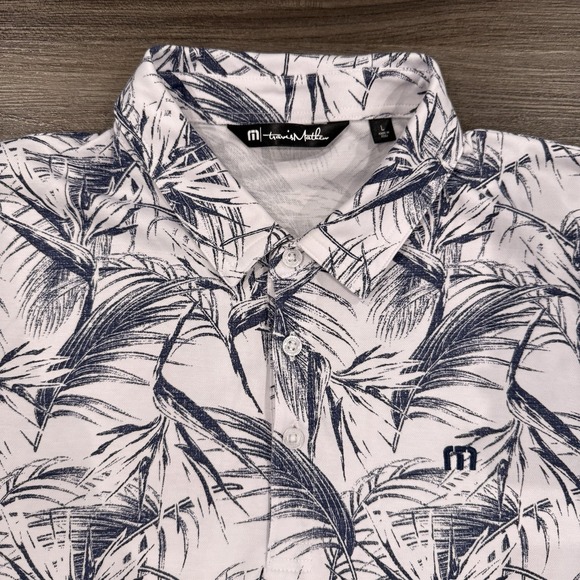 Travis Mathew Other - Travis Mathew Mens Polo Shirt Large Floral Leaf Pattern Short Sleeve Golfing